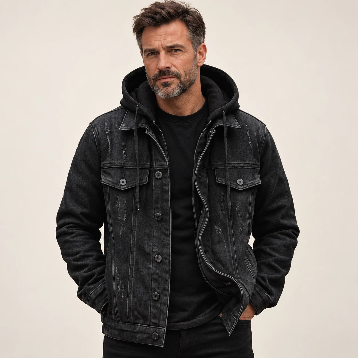 Ryder | Truckerjacke mit Kapuze – am Valtor-Modell