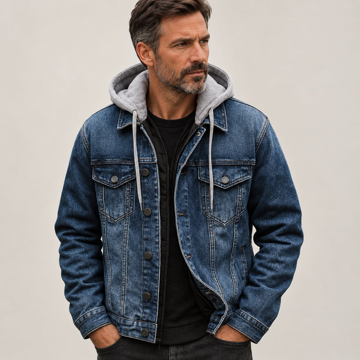 Ryder | Truckerjacke mit Kapuze