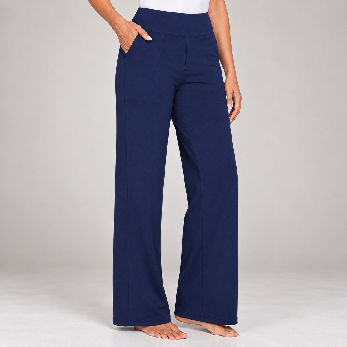 Sanne | Damenhose mit hohem Bund und geradem Bein