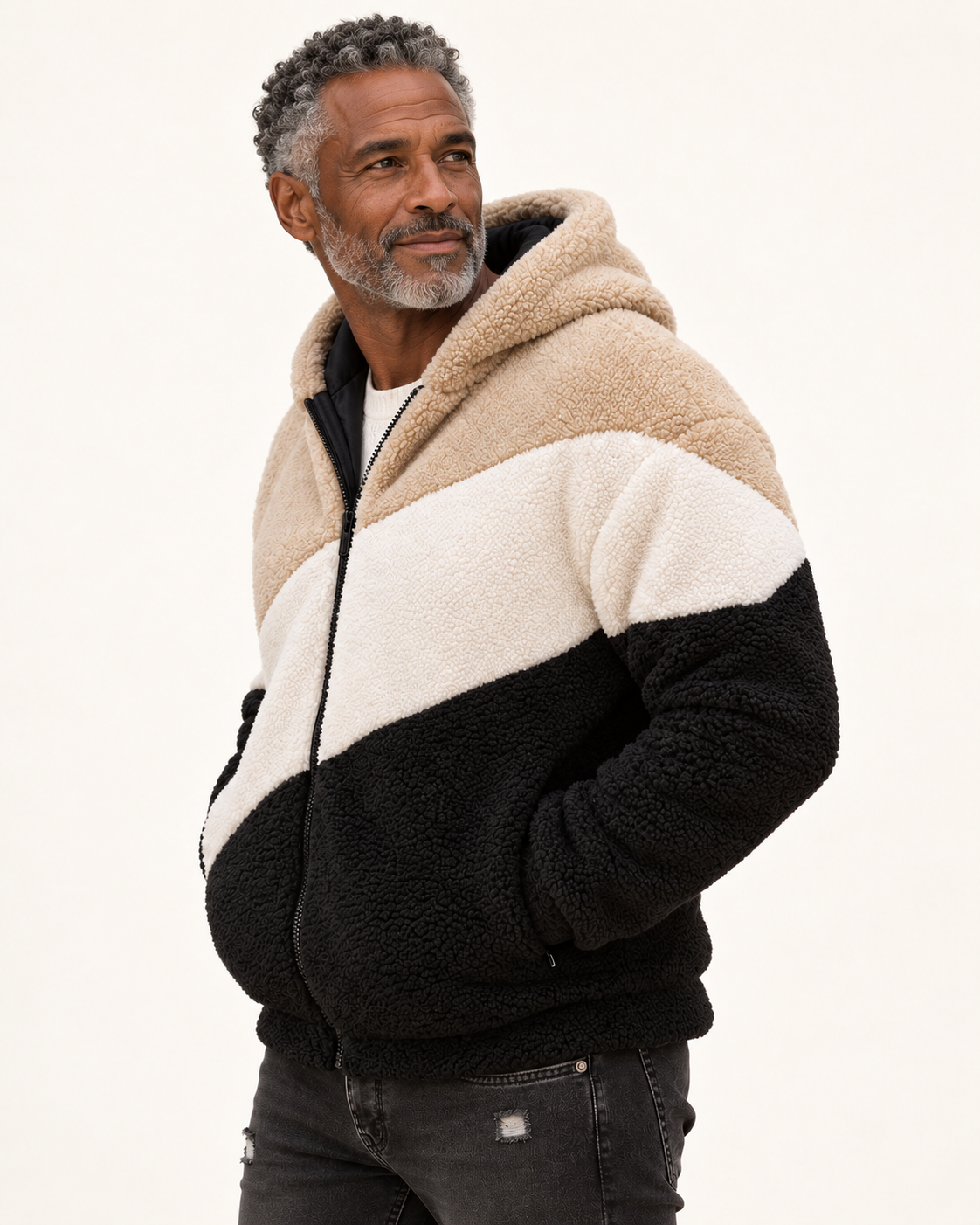Oliver | Kapuzenjacke mit Farbblöcken