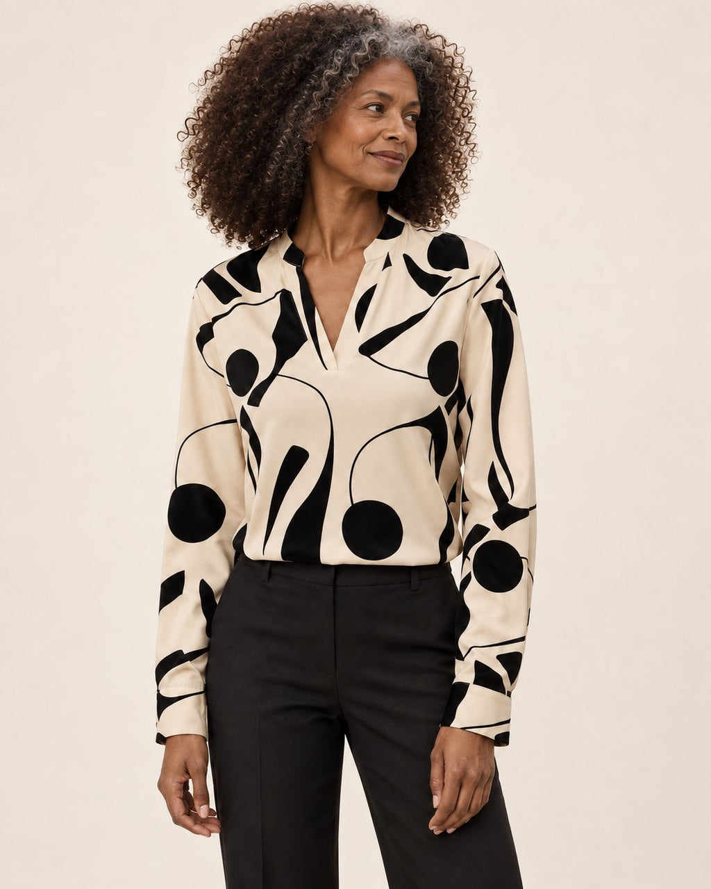 Margriet | Bluse mit Stehkragen – Produktansicht
