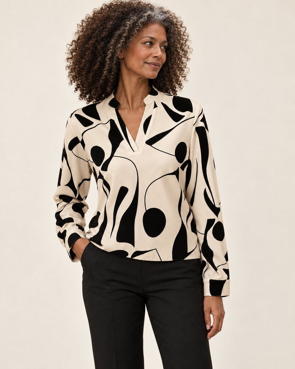 Margriet | Bluse mit Stehkragen – Produktansicht