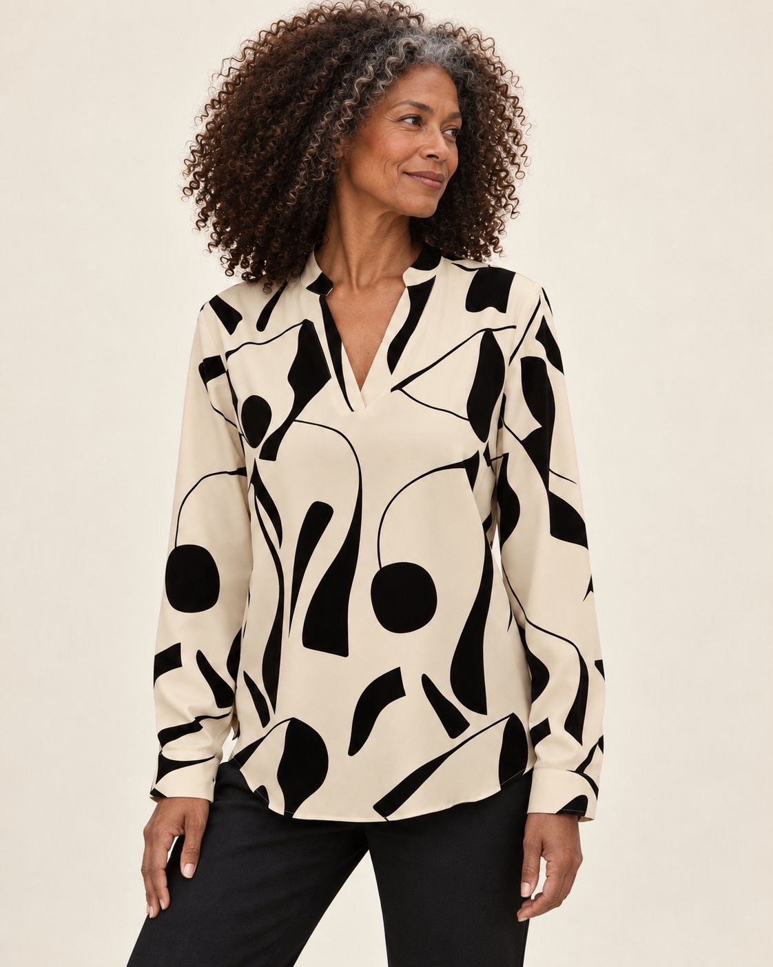 Margriet | Bluse mit Stehkragen – Produktansicht