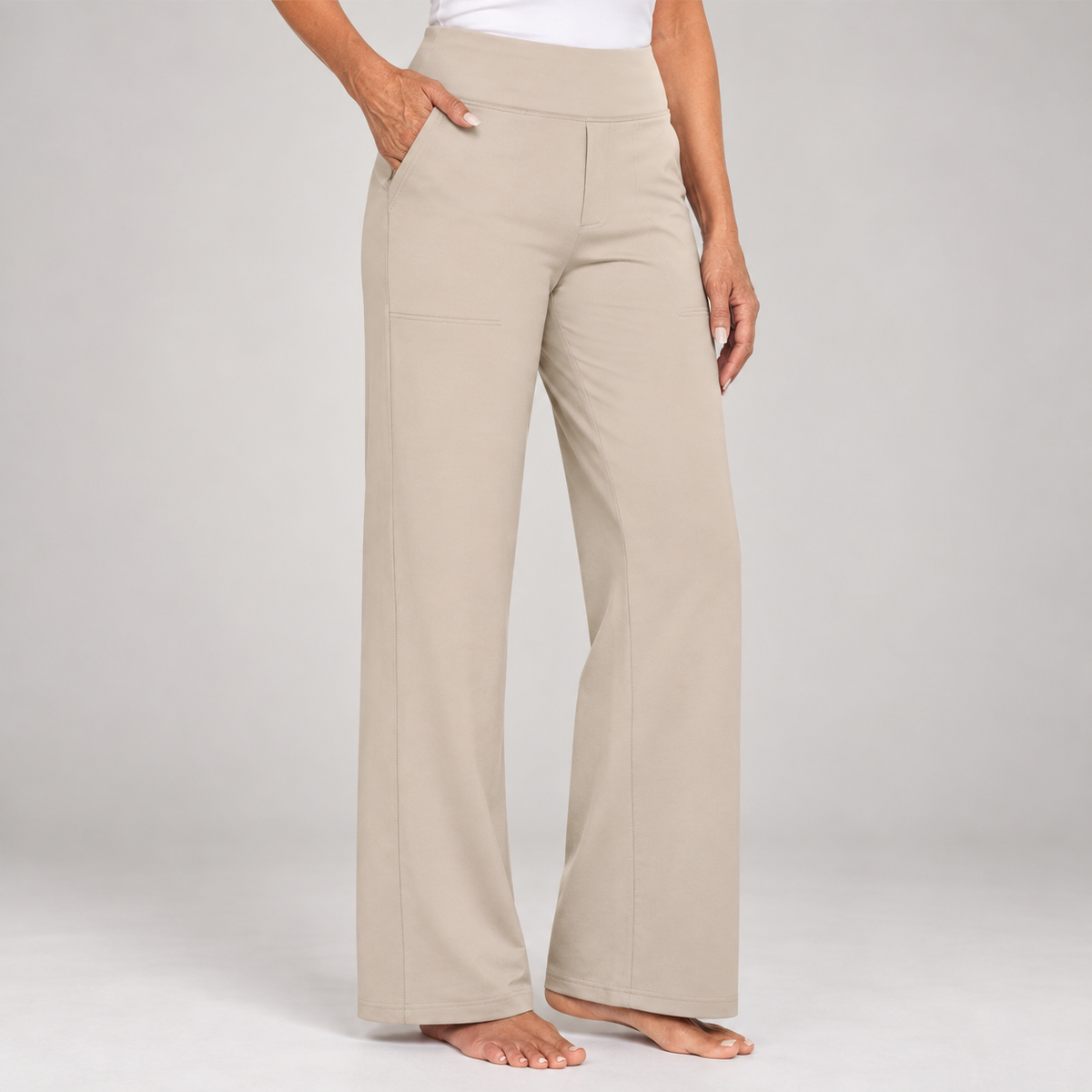 Sanne | Damenhose mit hohem Bund und geradem Bein