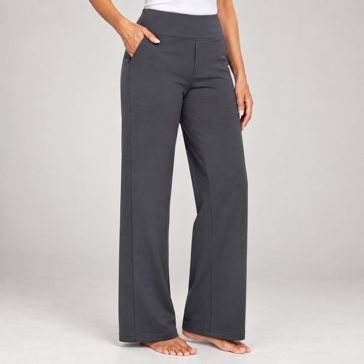 Sanne | Damenhose mit hohem Bund und geradem Bein