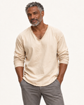 Maximilian | Langarmshirt mit V-Ausschnitt