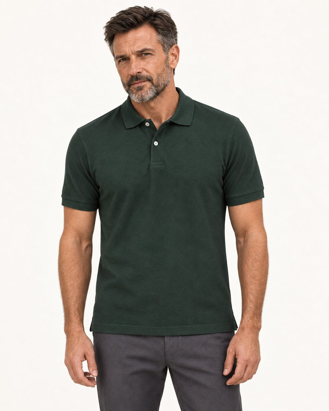 Louis | Poloshirt mit kurzer Knopfleiste