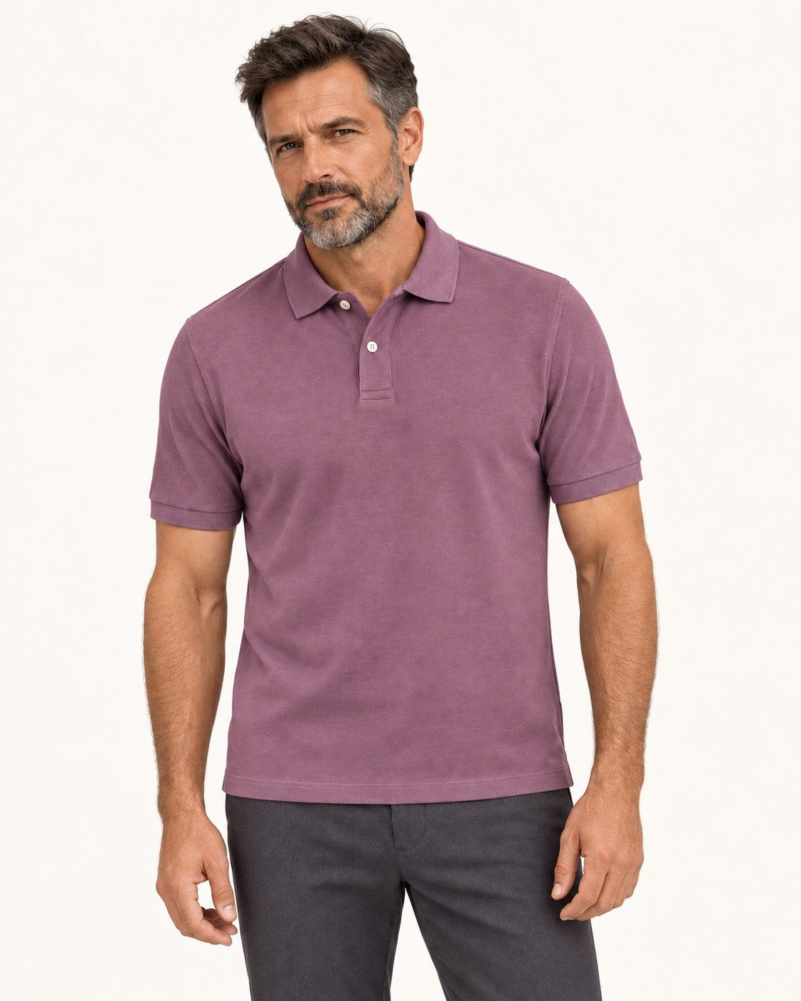Louis | Poloshirt mit kurzer Knopfleiste
