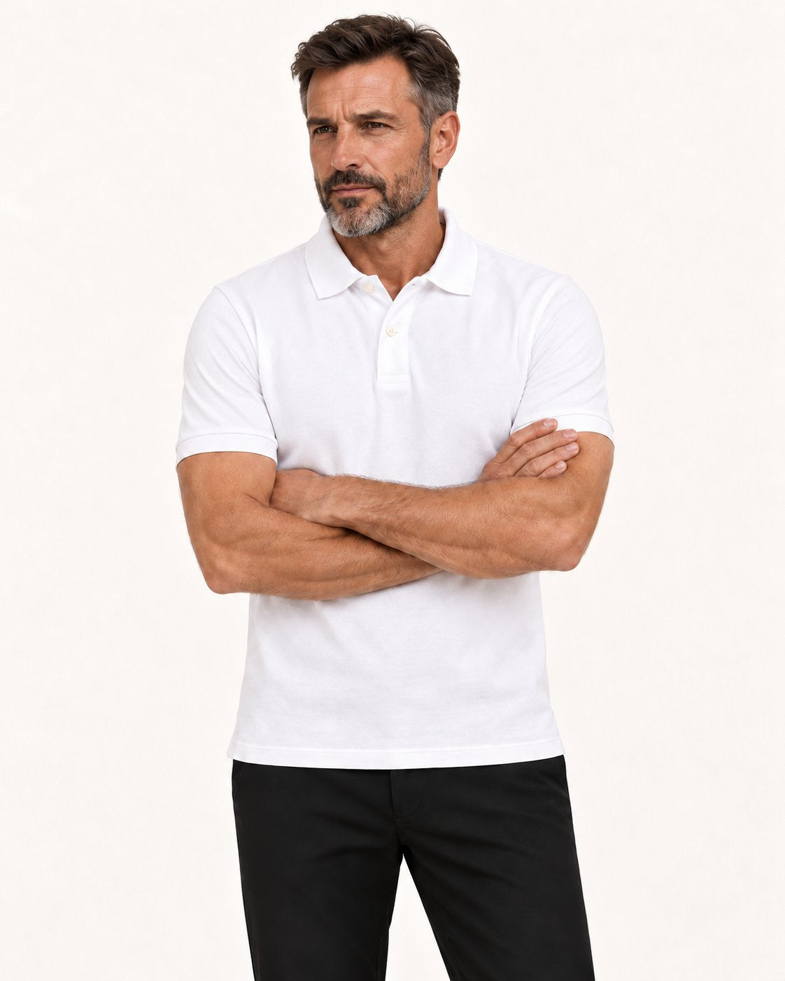 Louis | Poloshirt mit kurzer Knopfleiste – am Valtor-Modell