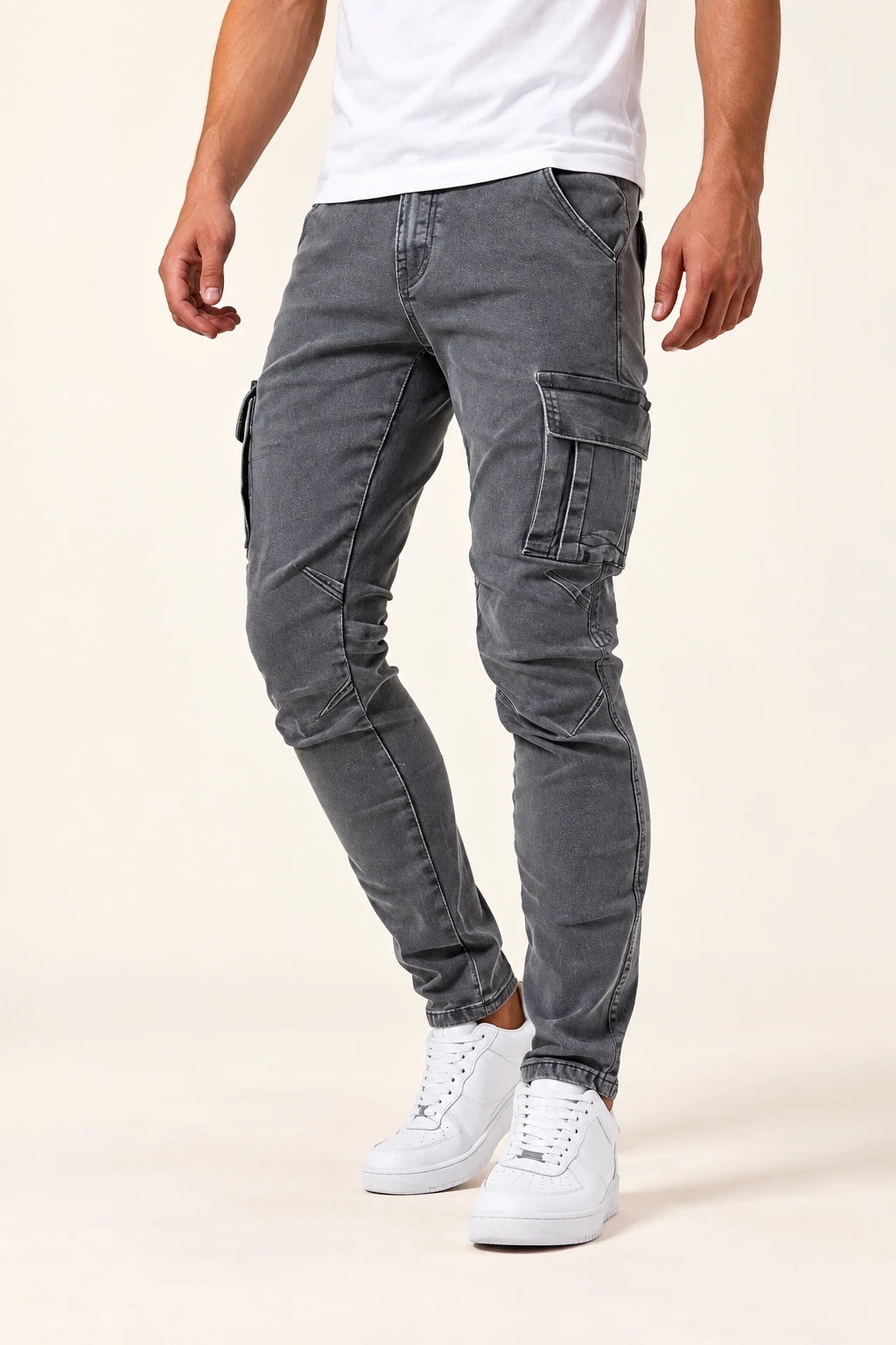 Jens | Cargo-Jeans mit schmalem Bein – Produktansicht