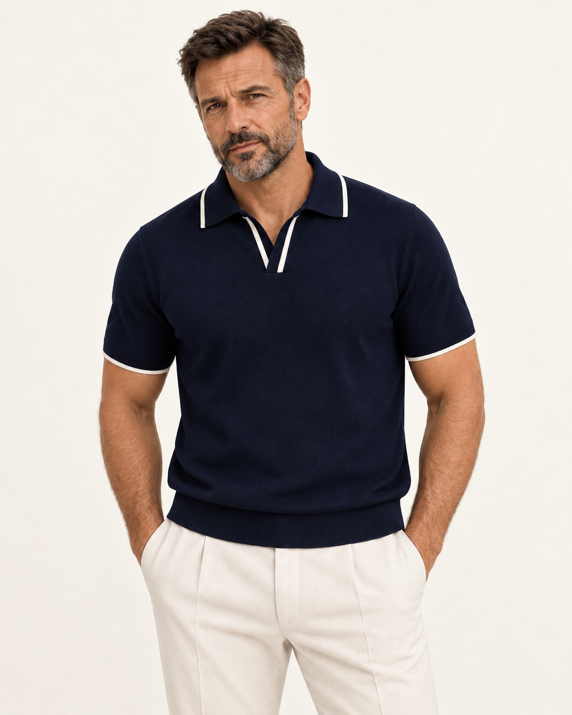 Casimir | Kurzarm-Poloshirt mit Kontrastkanten