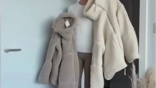 Anastasia | Teddyjacke mit Stehkragen