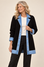 Carina Strickjacke in Schwarz – Valtor