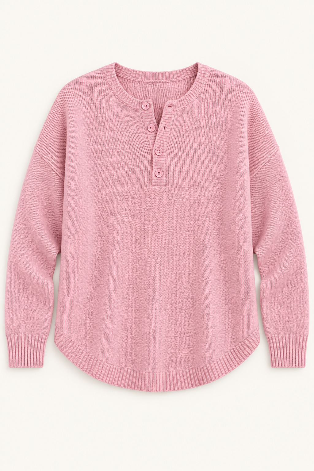 Helene – Henley-Pullover in Rosa als Produktansicht