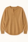 Helene – Henley-Pullover in Camel als Produktansicht