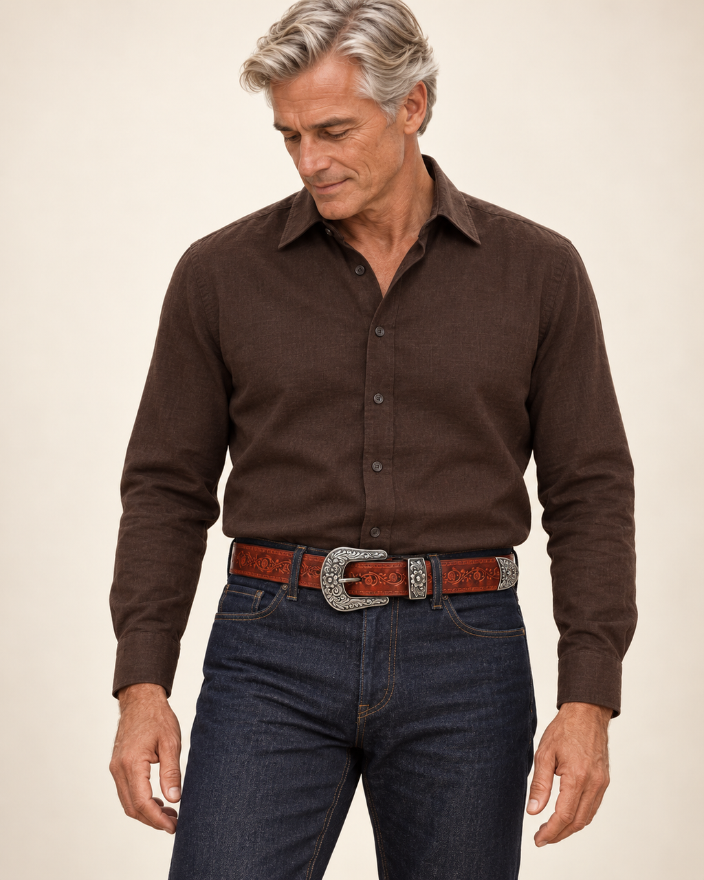 Valtor Herren | Joris | Gürtel im Westernstil am Model