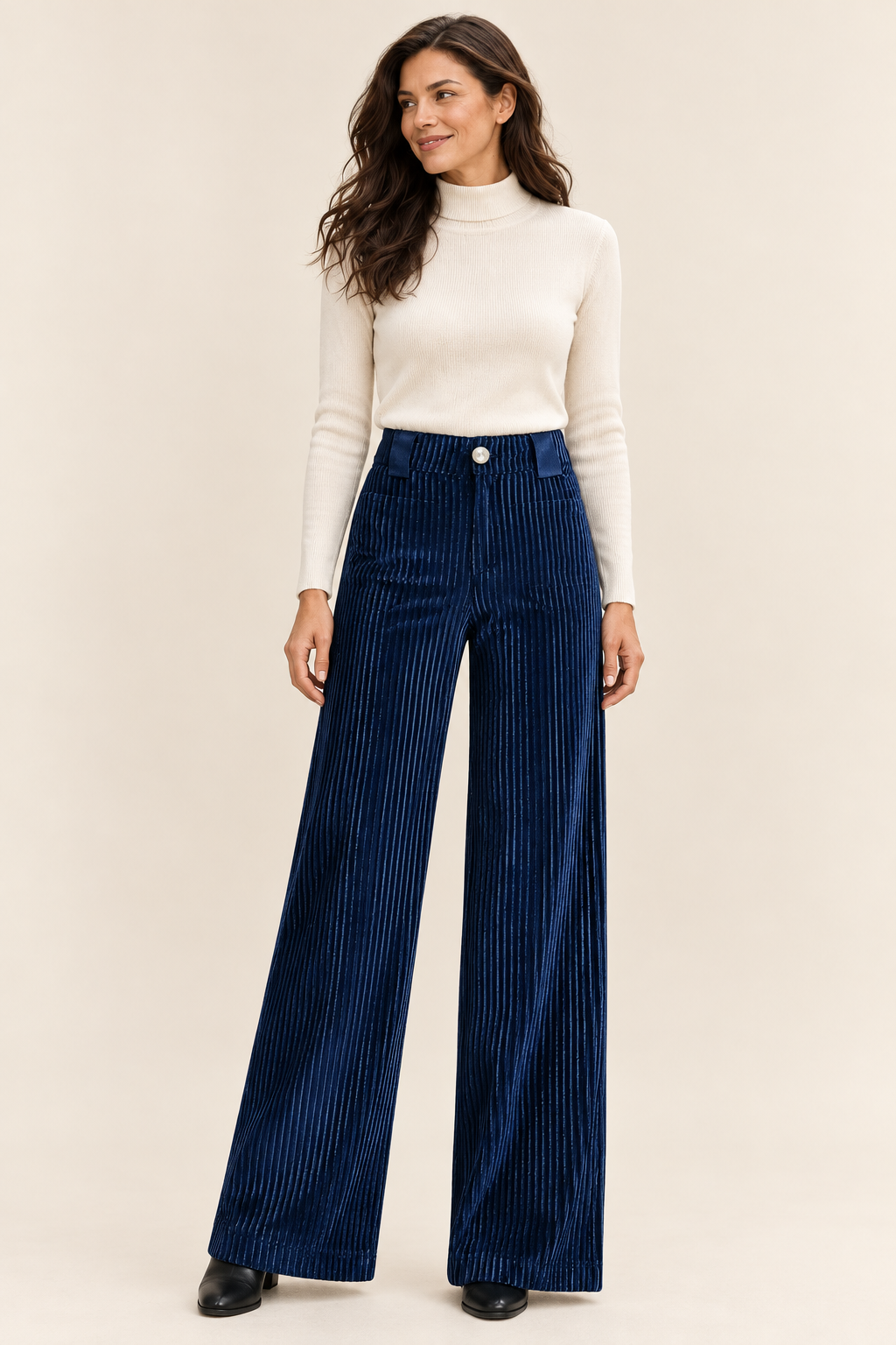 Lot Cordhose in Marineblau – Valtor